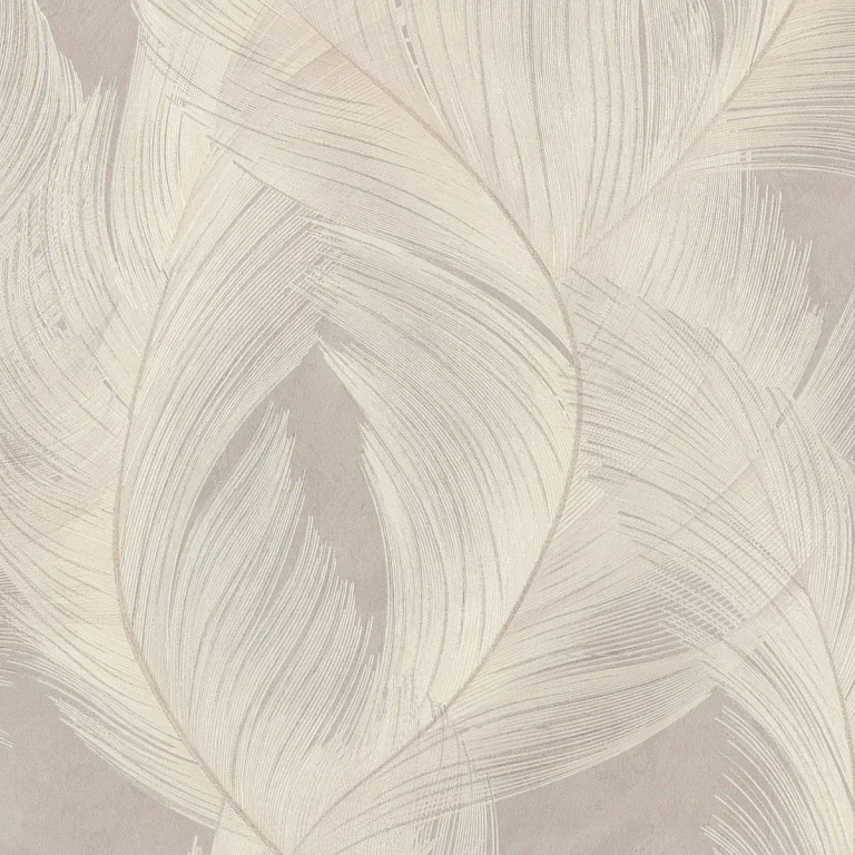 Обои Евро Декор Phoenix виниловые на флизелиновой основе 1,06*10,05 м, перья бежевый 7216-01 (6)