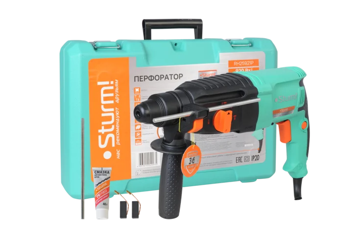 Перфоратор электрический Sturm! RH25921P 920 Вт, SDS-plus, 3 режима, кейс