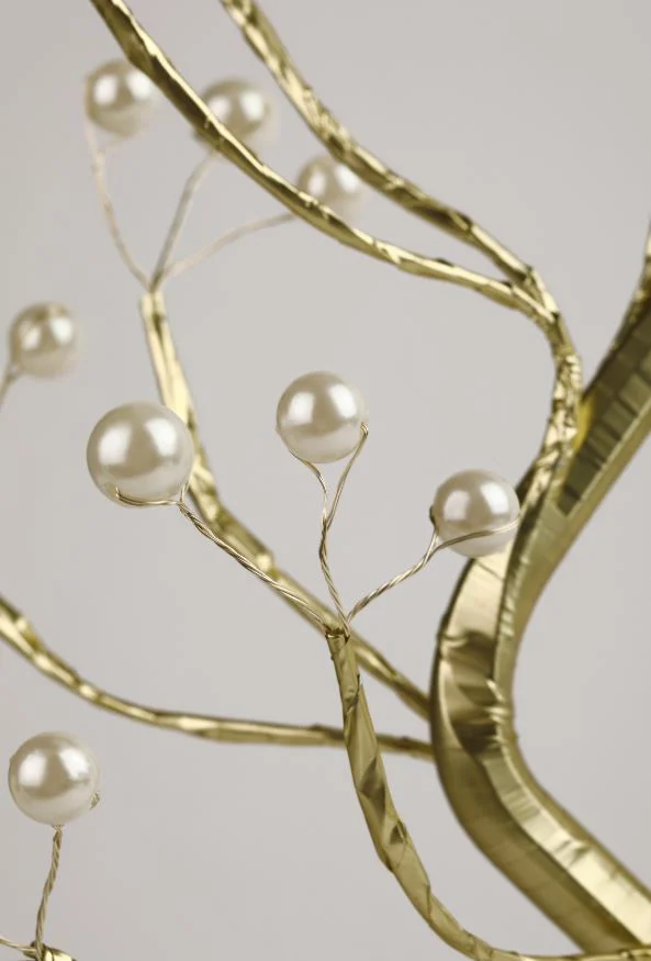 Светильник декоративный «Жемчужное дерево» ЭРА, тепл. бел. LED h=45см 3хАА IP20