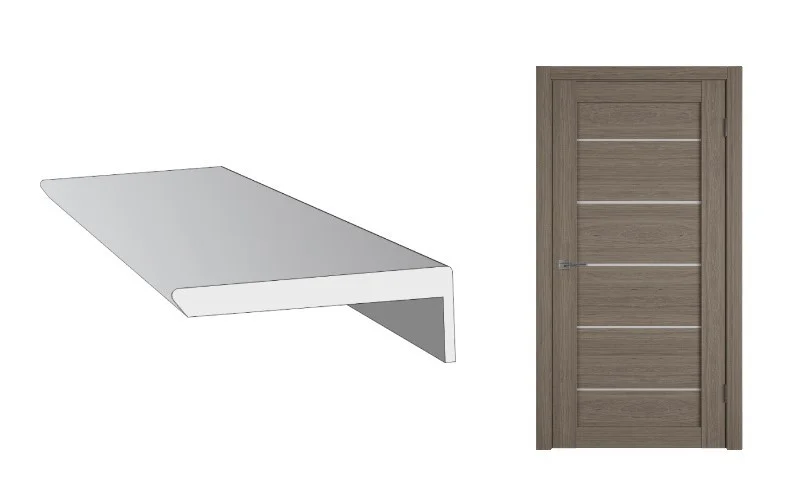 Наличник Atum Techno телескоп. ПВХ 70*8*2140 Brun Oak (Брун оук)