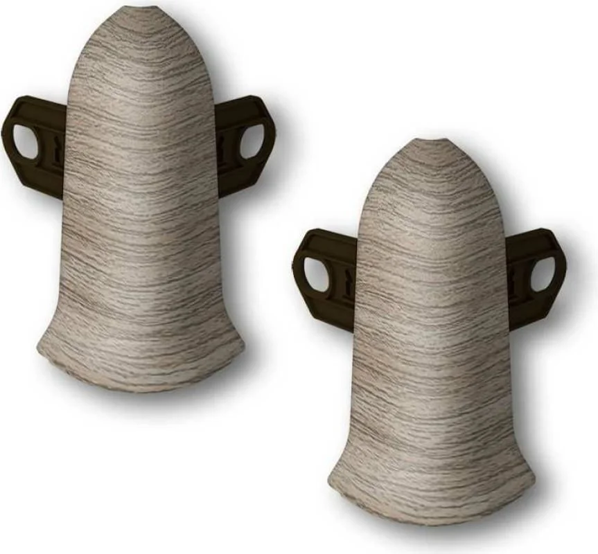 Угол наружный для плинтуса 55мм Идеал Классик, 205 Дуб капучино (2шт.флоуп.)