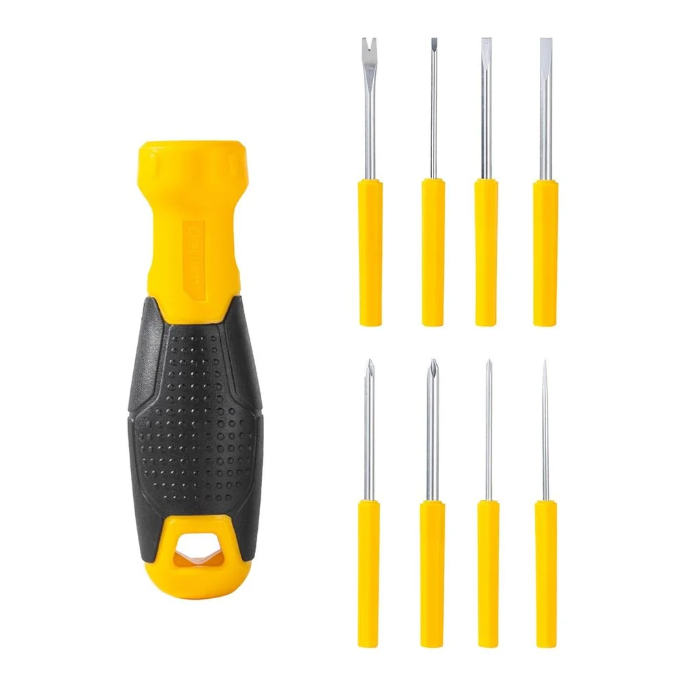 Отвертка многофункциональная 8-в-1 Deli DL636009 биты PH0, PH1, PH2, SL3, SL5, SL6, Y-образная