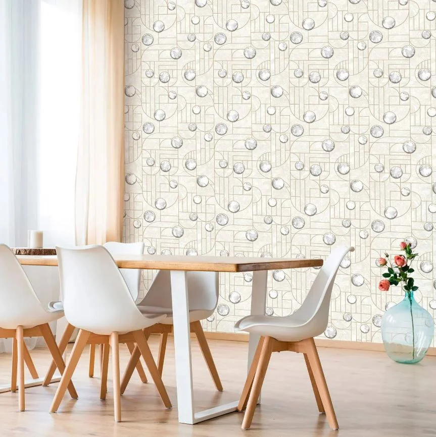 Обои Elysium Концепт виниловые на бумажной основе 0,53х10,05м декор бежевый 907800Е (9)