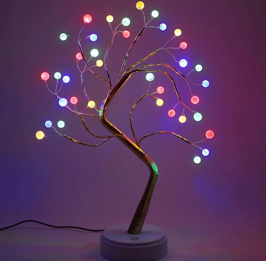 Светильник декоративный «Дерево» ЭРА ЕGNID - 36M, мульти h=45см LED 3хАА IP20