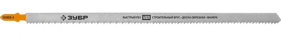 Полотна для э/лобзика по дереву ЗУБР T225В Т-хвостовик, шаг 3мм, 250/225мм, 2шт