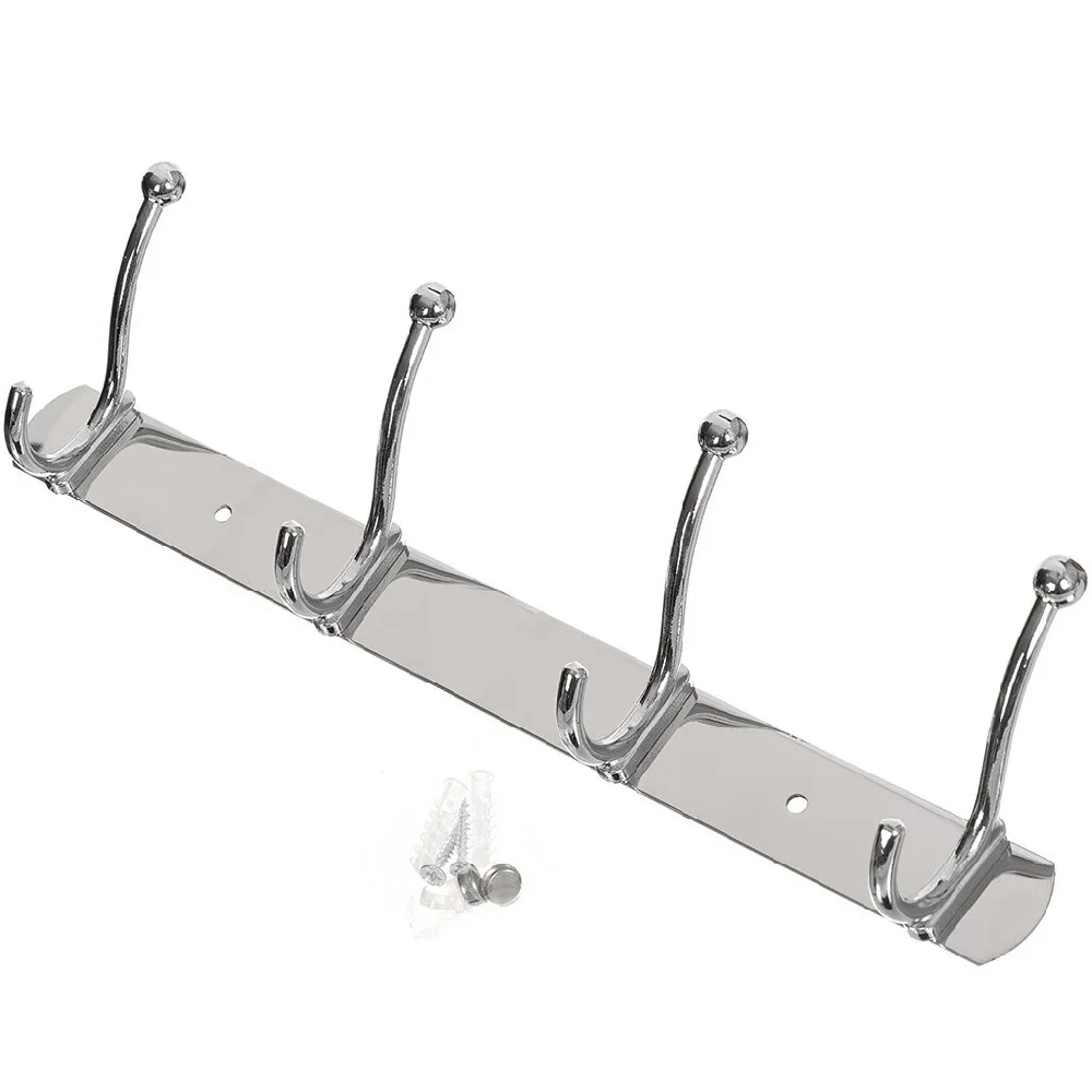 Крючок на планке 4 шт,  SPE19159C-7  Y8-2752, хром