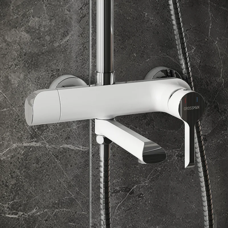 Душевая стойка Grossman Alba 500 K35 06 100/000 белый/хром