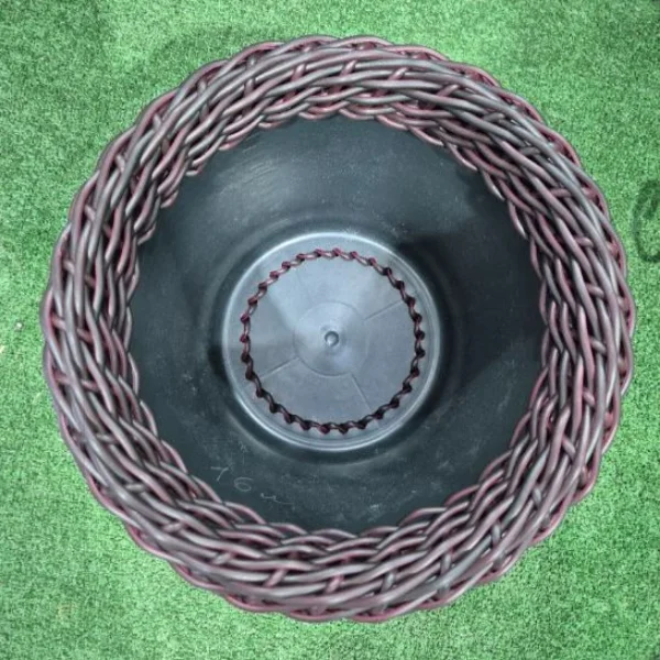 Кашпо плетеное из ротанга 16 л, коричневый