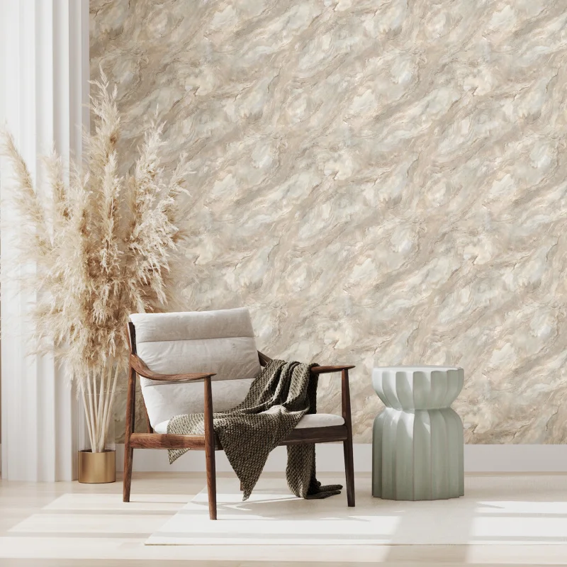 Обои ERISMANN Profi Deco Del Mar виниловые на флизелиновой основе 1,06*10,05 м, бежевый 60576-07 (6)