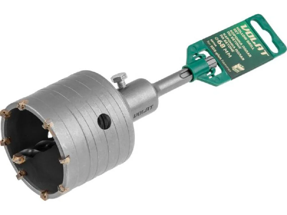 Коронка по бетону в сборе d68мм SDS+ ВОЛАТ