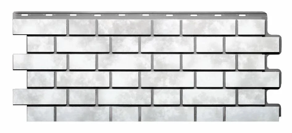 Фасадная панель FINEBER Кирпич клинкерный 3D 1073*437мм, бело-коричневый (10)