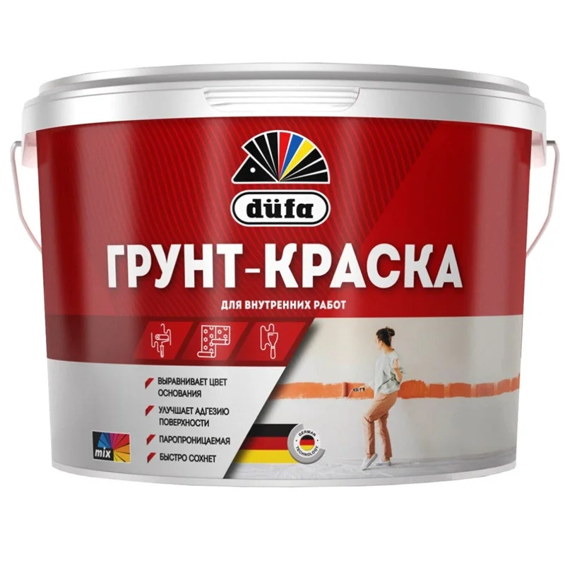 Грунт-краска воднодисперсионная Dufa 9 л 
