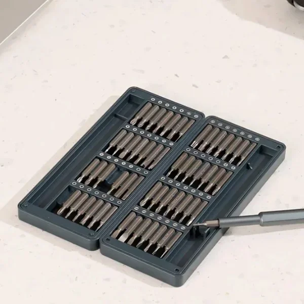 Набор отверток прецизионных Deli DL241057 (отвертка + 56 бит)