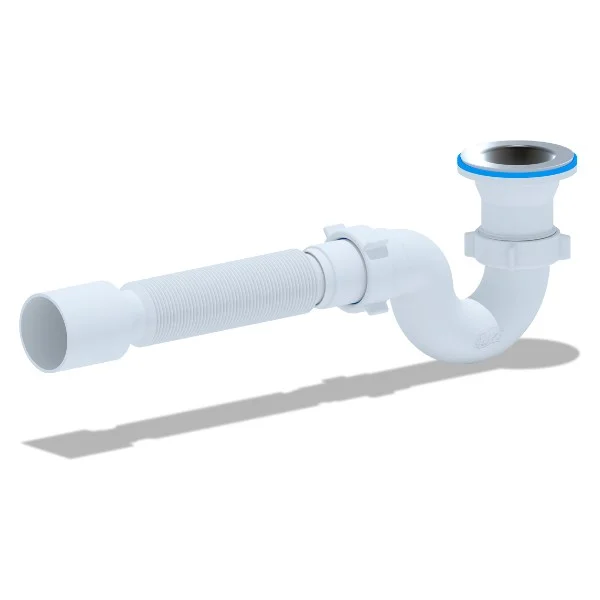 Сифон Ани для душевого поддона 1 1/2"*40 с гибкой трубой 40*50 E115