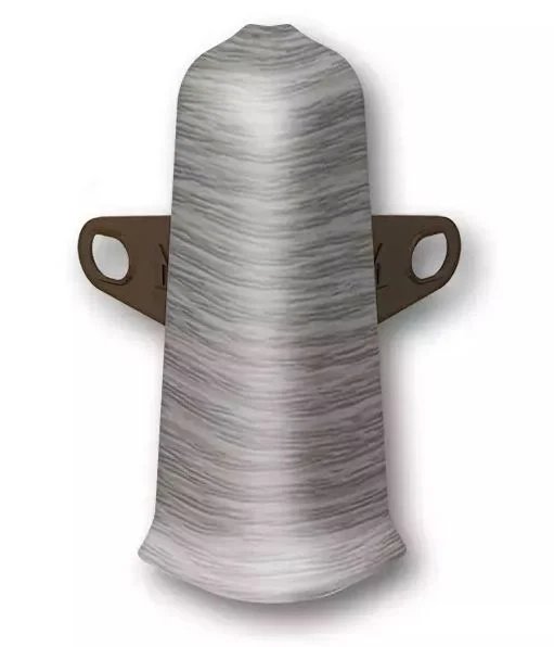 Угол наружный для плинтуса 70мм Деконика, 210 Дуб пепельный (2шт. флоуп.)