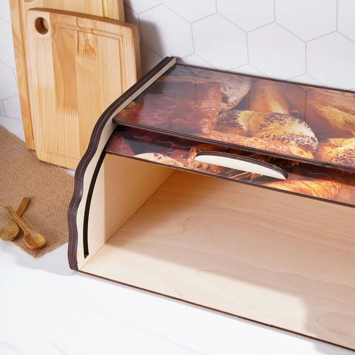 Хлебница дерево Доляна Ржаное поле, 38,3*28*17,3см