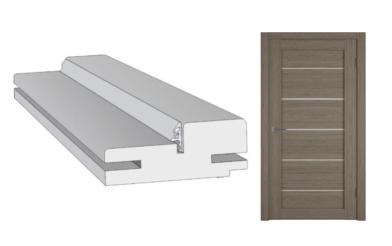 Коробка телескоп. с уплотнителем 80*32*2100 Atum Brun Oak (Брун оук)