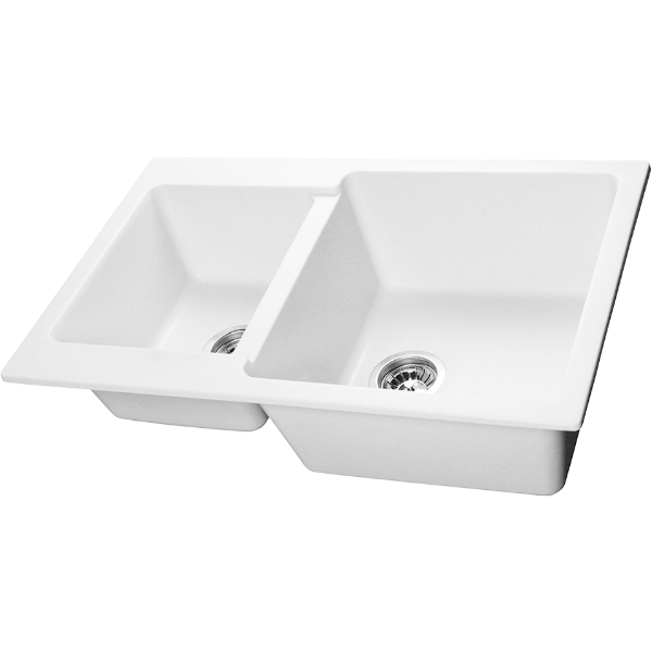 Мойка кухонная 2-секц. Santrek BOXY SA-B780K 780*510мм, иней-321