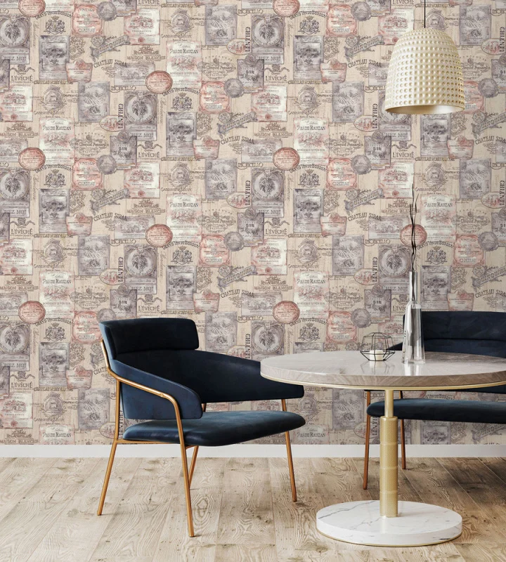 Обои Евро Декор Bordeaux виниловые на флизелиновой основе 1,06*10,05 м, мультиколор 7220-02 (6)