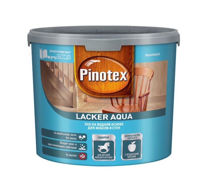 Лак для дерева на водной основе колеруемый Pinotex Lacker Aqua 10 матовый 2,7л