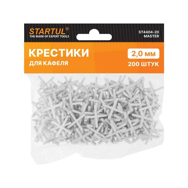 Крестики для плитки 2мм 200шт STARTUL Master