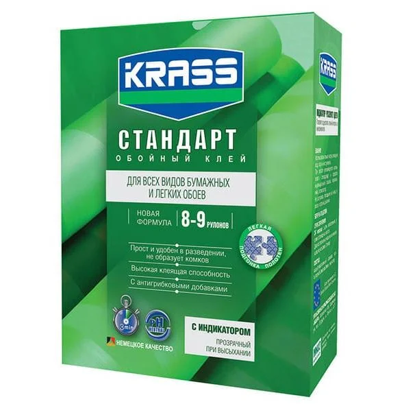 Клей для бумажных обоев Стандарт Krass 180г 