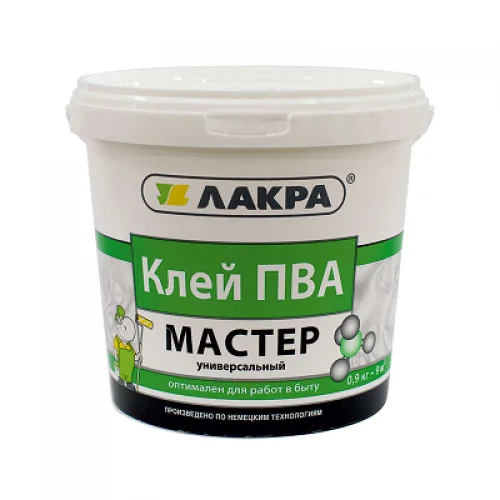 Клей ПВА Мастер универсальный 0,9кг ЛАКРА