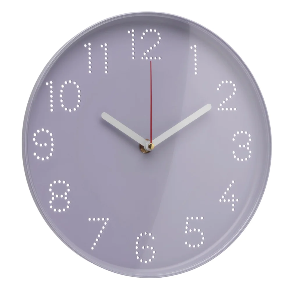 Часы настенные круг d 25 см Классика Рубин, сиреневый