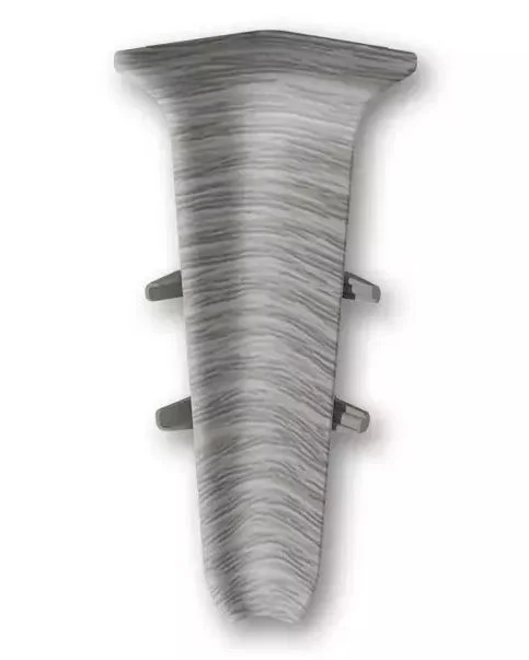 Угол внутренний для плинтуса 70мм Деконика, 210 Дуб пепельный (2шт. флоуп.)