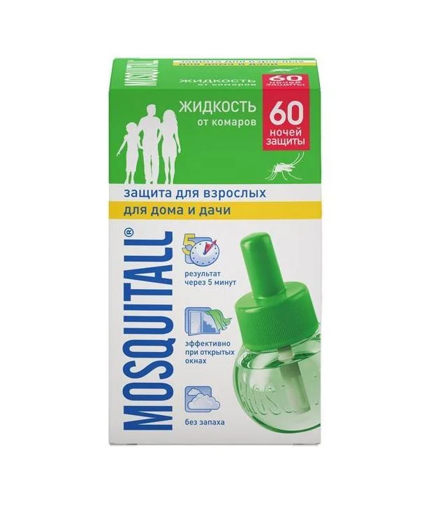 Жидкость для фумигатора Защита для взрослых, Mosquitall 60 ночей 