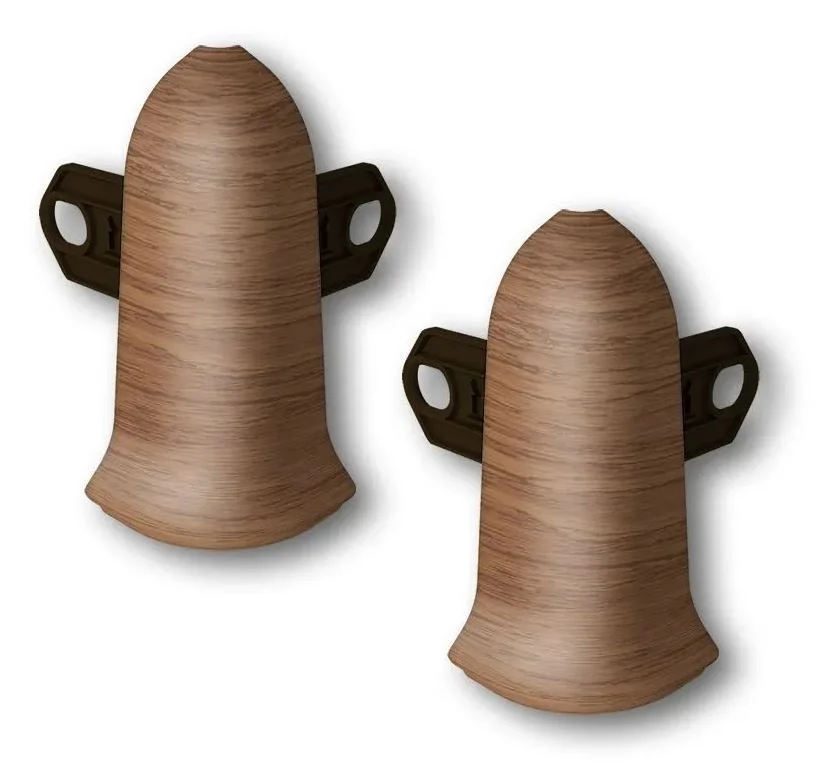 Угол наружный для плинтуса 55мм Идеал Классик, 217 Дуб темный (2шт.флоуп.)