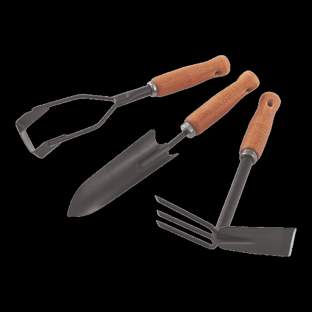 Набор садового инструмента 3 предмета, деревянные рукоятки, Palisad