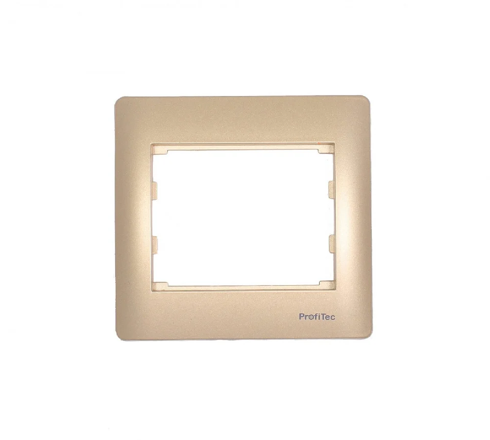 Рамка 1СП Profitec Corsa ST GLOSS (PC-пласт) золото мат
