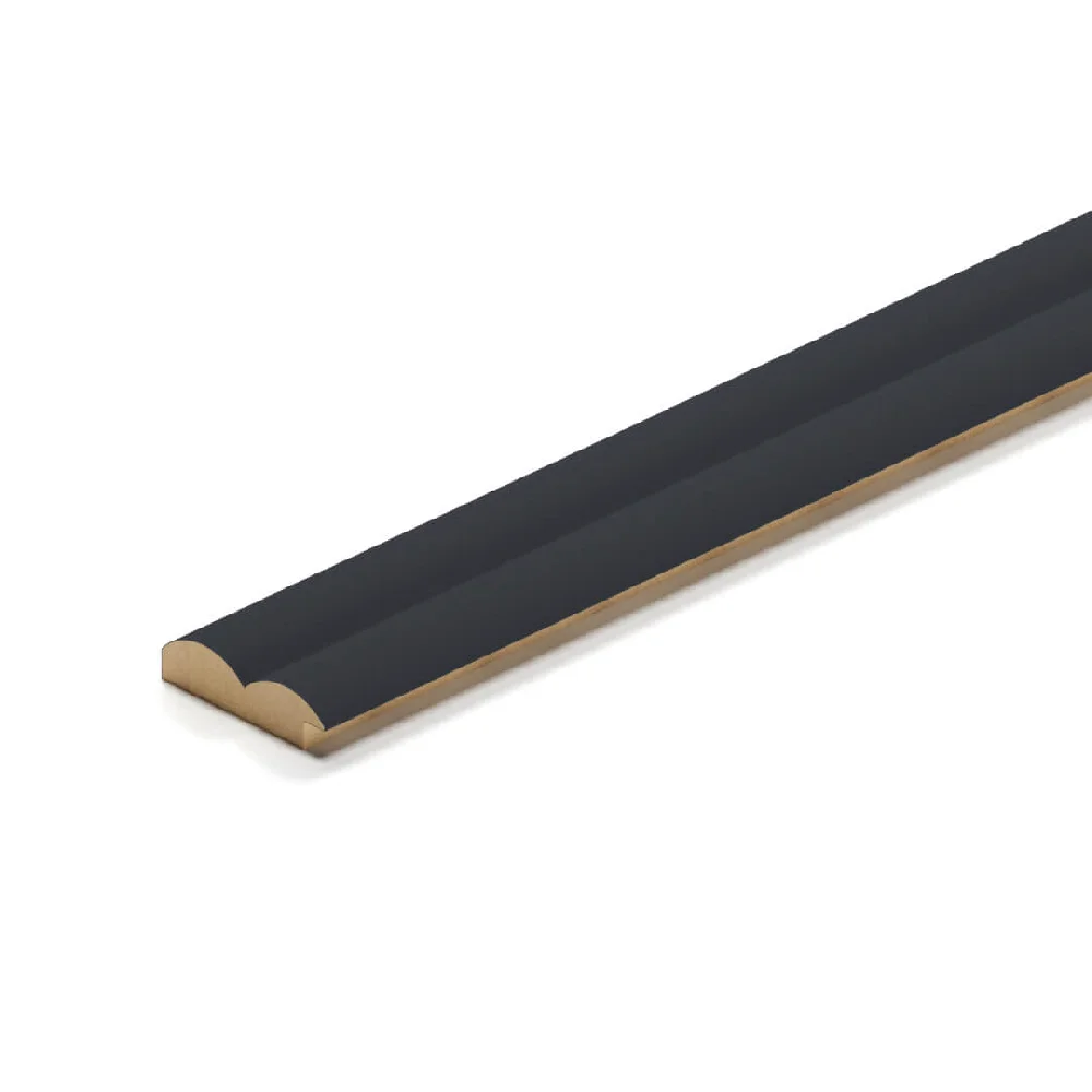 Профиль старт-финиш МДФ Stella Wave De Luxe Black Lead 2700*55*16 (4шт)