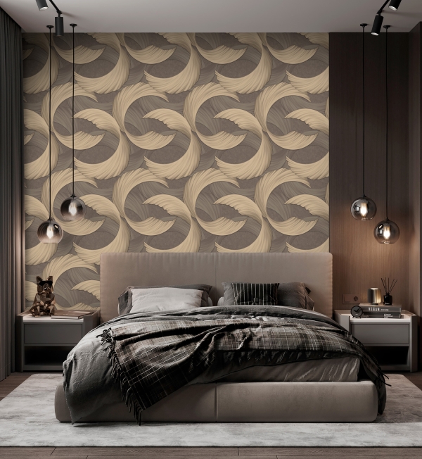 Обои WallSecret Comfort Hypnotic виниловые на флизелиновой основе 1,06*10,05 м, декор, 8962-26 (6)