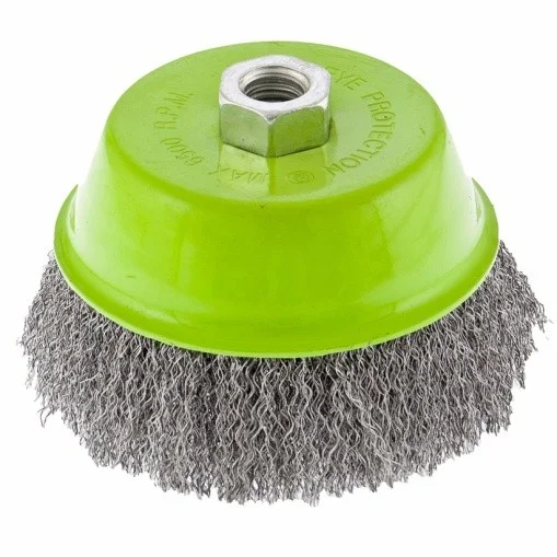 Щетка для УШМ 125 мм, М14, "чашка", витая проволока Сибртех