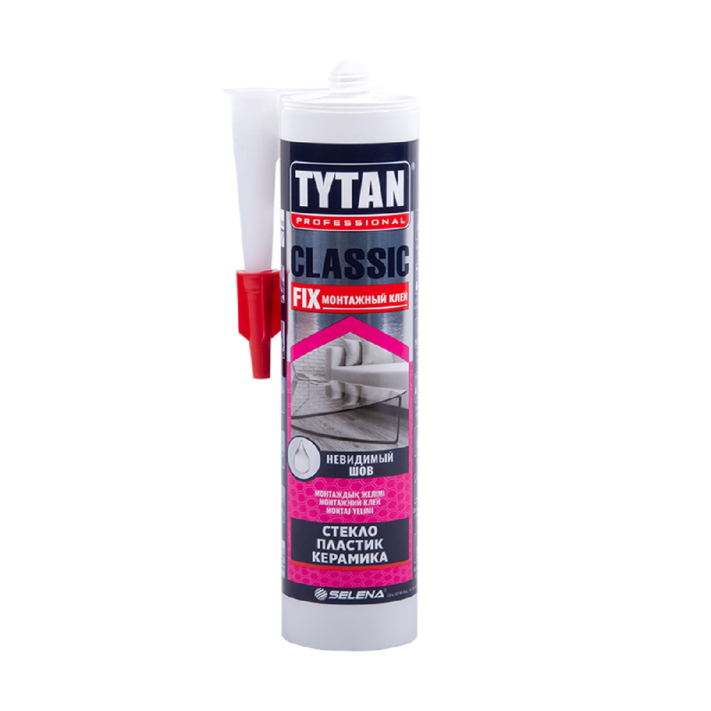 Клей монтажный прозрачный Tytan Professional Classic Fix 310мл