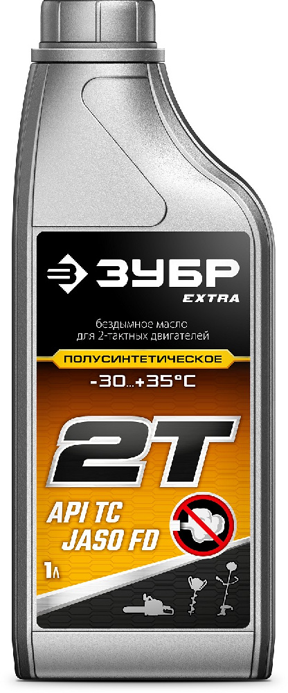 Масло машинное для 2-х тактных двигателей полусинтетическое EXTRA ЗУБР 2Т-П, 1л