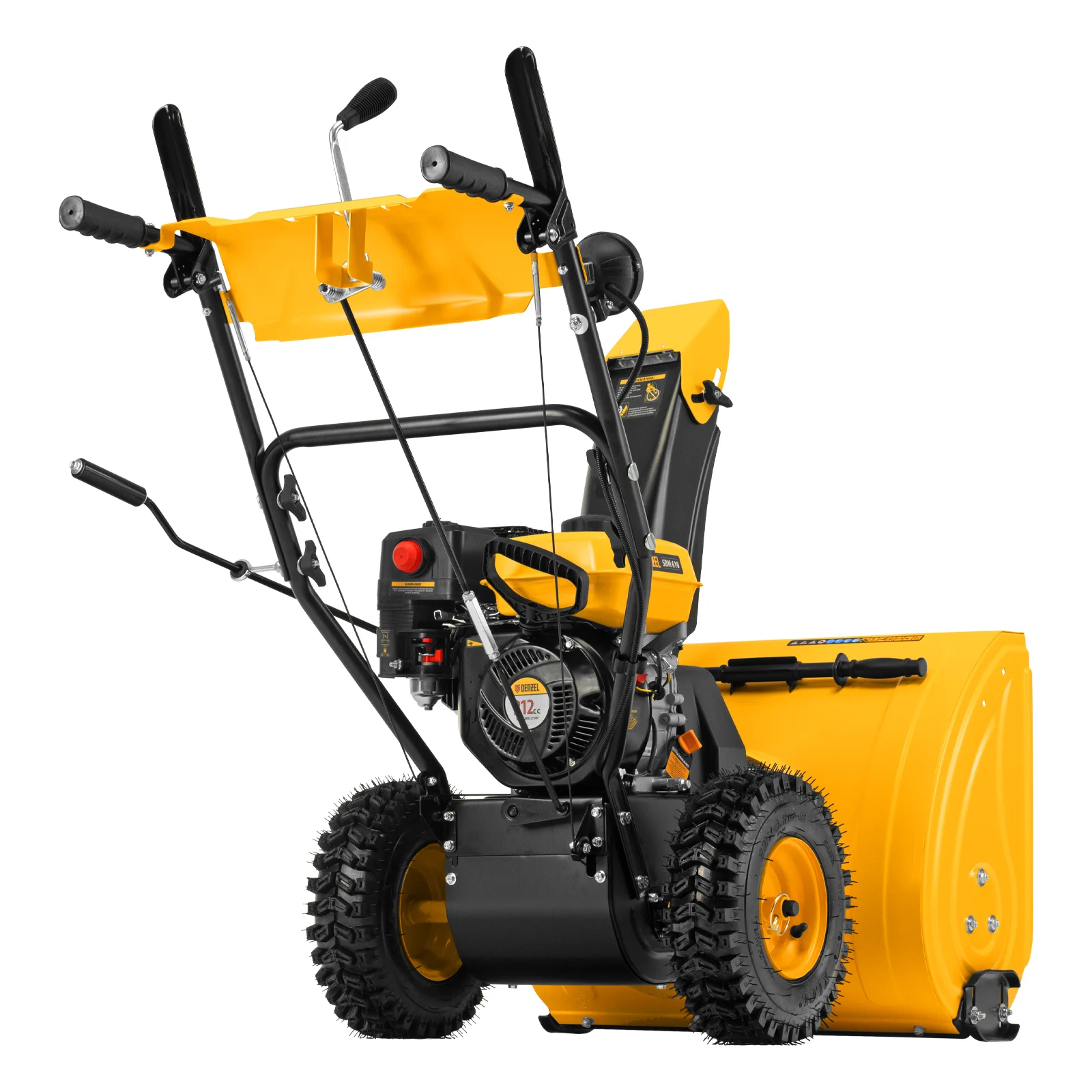 Снегоуборочная машина бензиновая SBM 610, 212cc, ручной старт, фара, Denzel