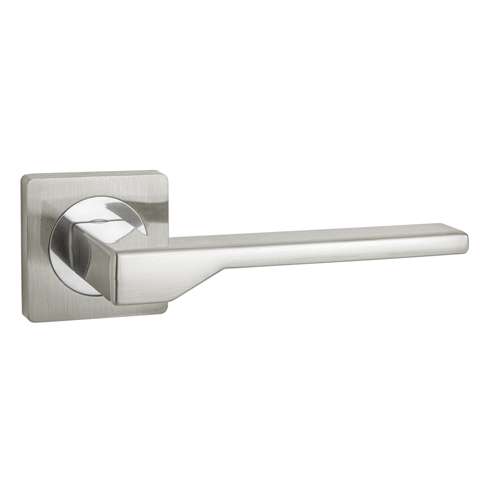 Ручки дверные раздельные Аякс K.JK51.LEVEL SN/CP-3, матовый никель