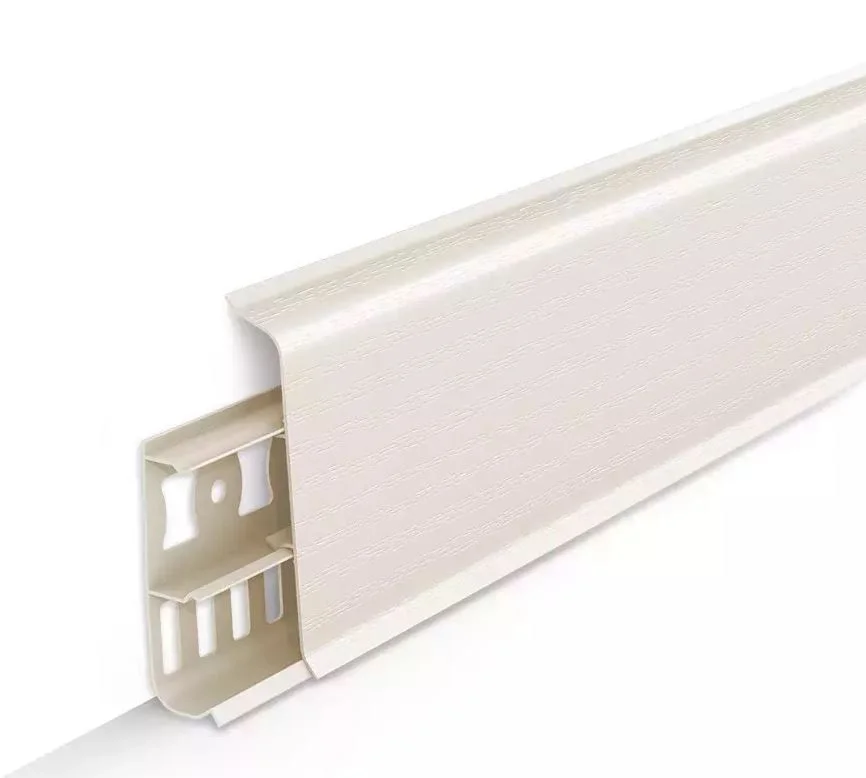 Плинтус напольный 85мм 2,2м Деконика, 033 Кремово-белый