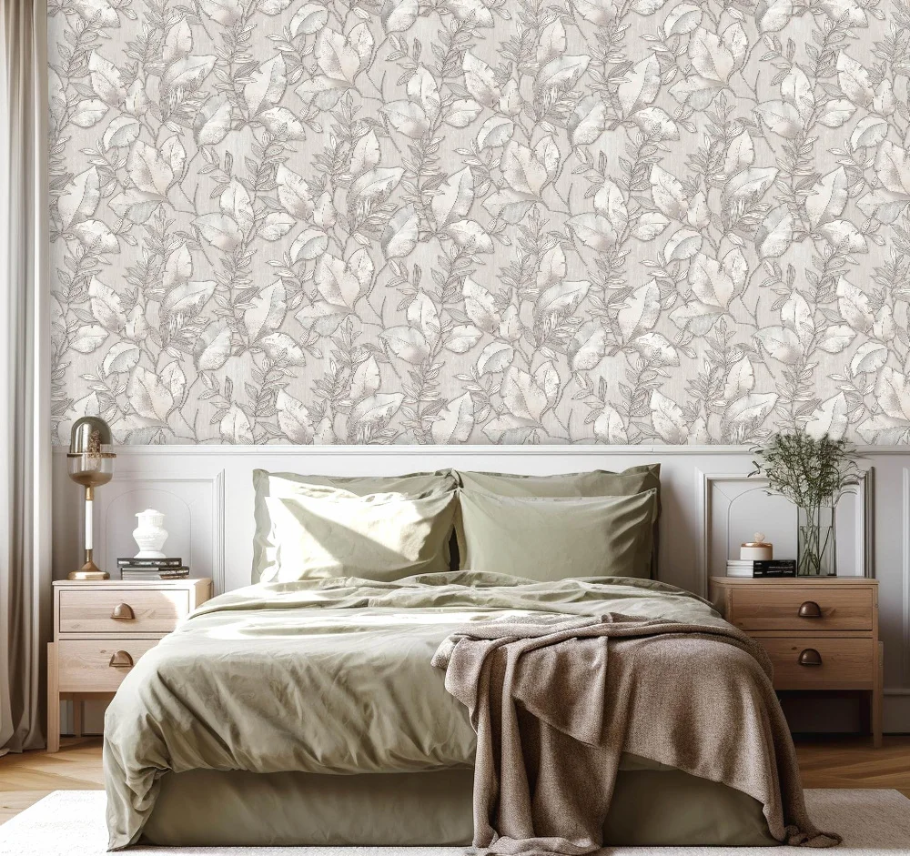 Обои МОФ Иоланта виниловые на флизелиновой основе 1,06*10,05 м, хол.беж 4298-3 (6)