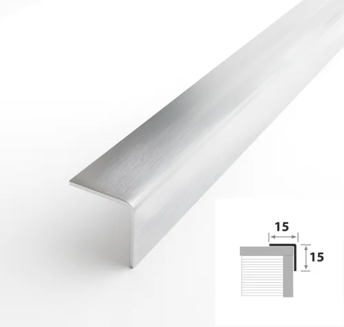 Профиль угловой 15*15 наружный нерж. сталь ПУ 15НС.2700.001