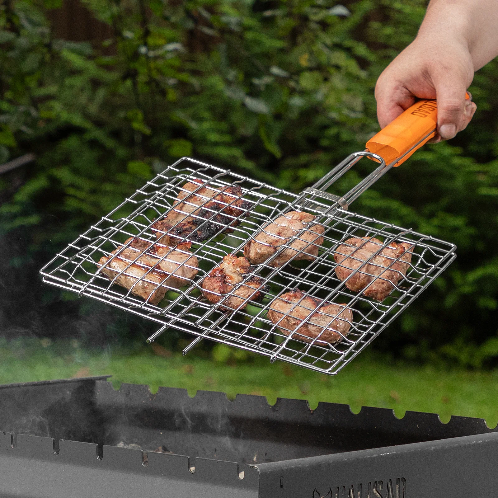 Решетка гриль 270х240 мм хром Camping Palisad