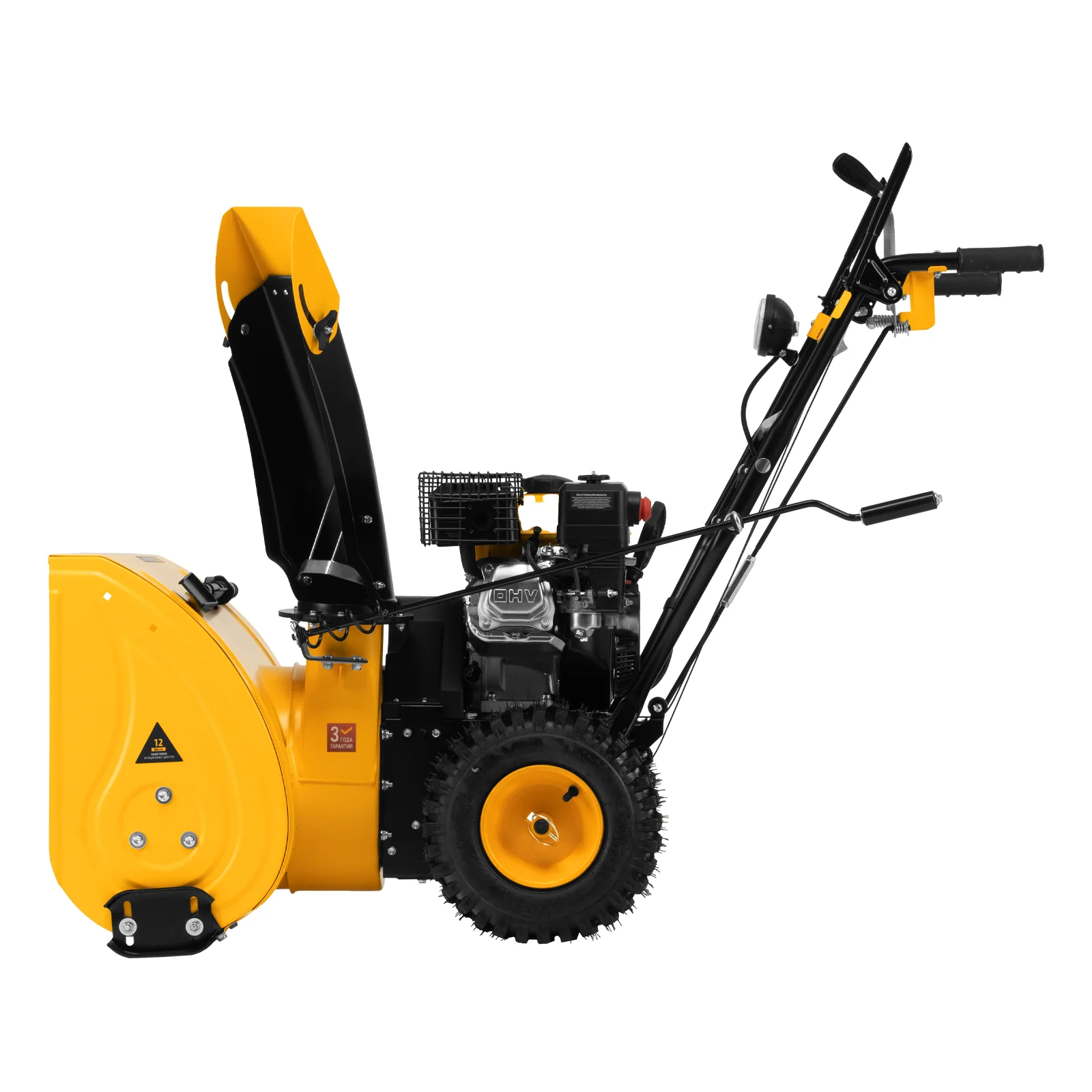 Снегоуборочная машина бензиновая SBM 610, 212cc, ручной старт, фара, Denzel