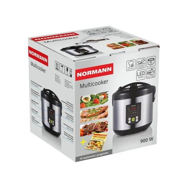 Мультиварка AMC-434 Normann (900 Вт, 5 л, 15 программ, Смартшеф)