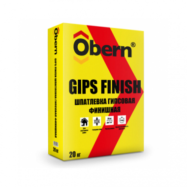 Шпатлевка финишная гипсовая GIPS FINISH OBERN 20кг