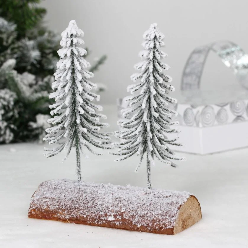 Хвойная композиция Снежная зима 19х9х23 см