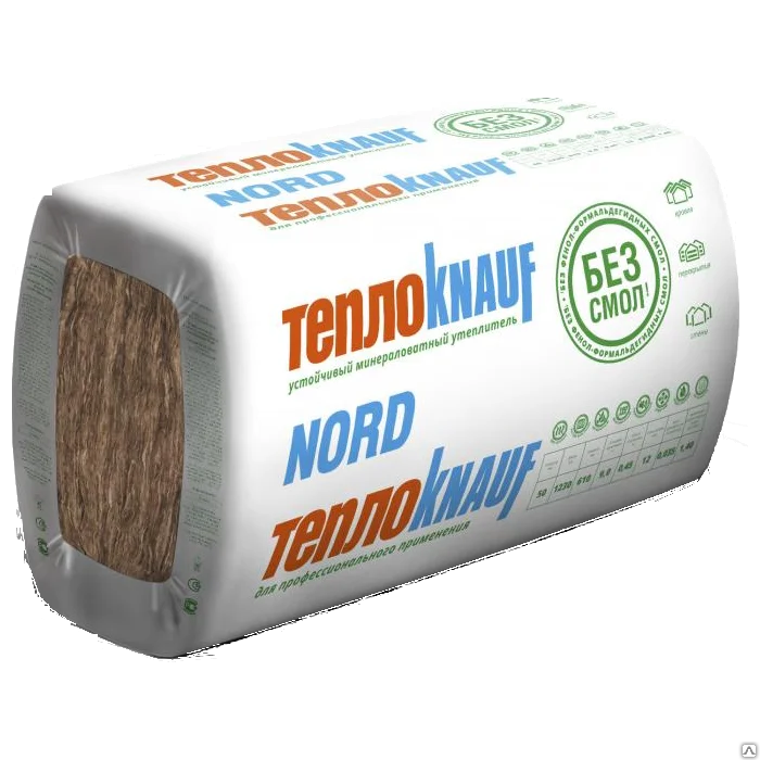 Утеплитель КНАУФ NORD (1250*600*50мм) 12шт/9м²  (24)