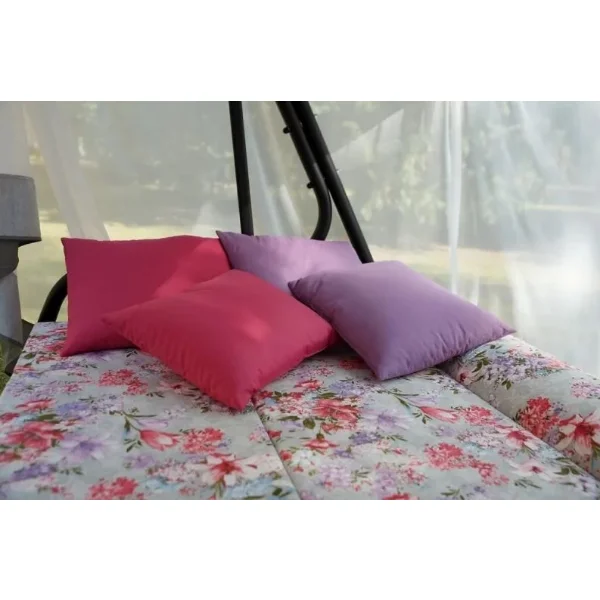 Качели садовые Турин Премиум FLOWER 3-х местные 